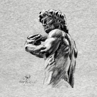 David Michelangelo sketch Florence (on grey background) T-Shirt